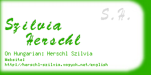 szilvia herschl business card